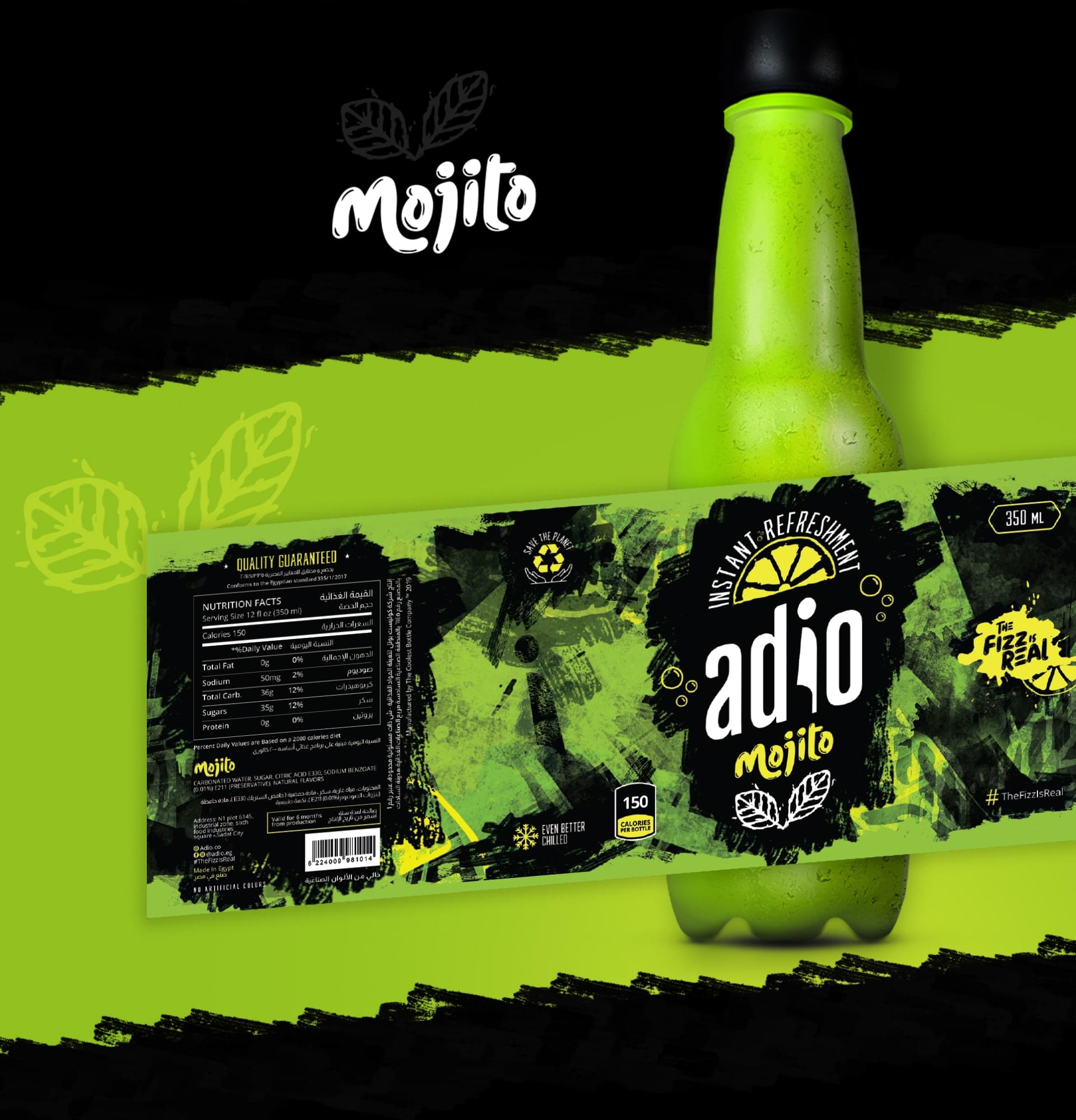 Adio Mojito label
