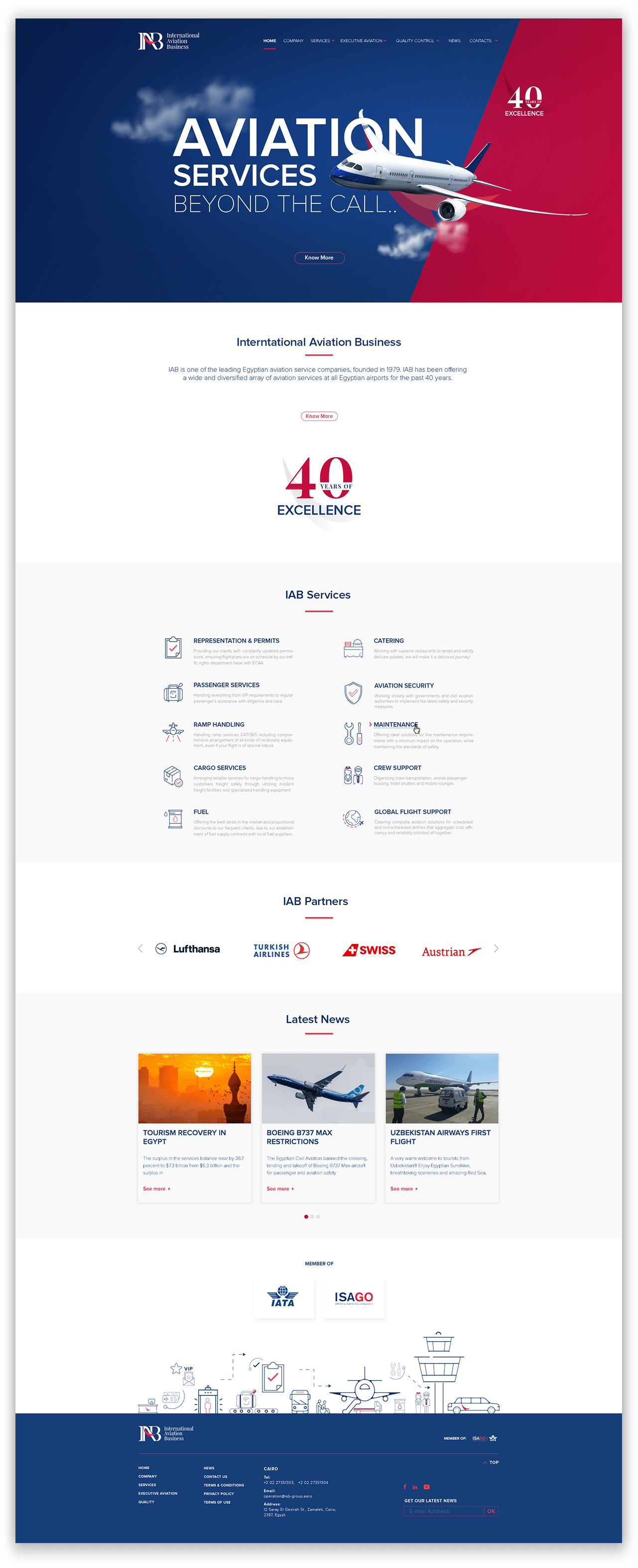 IAB website laptop