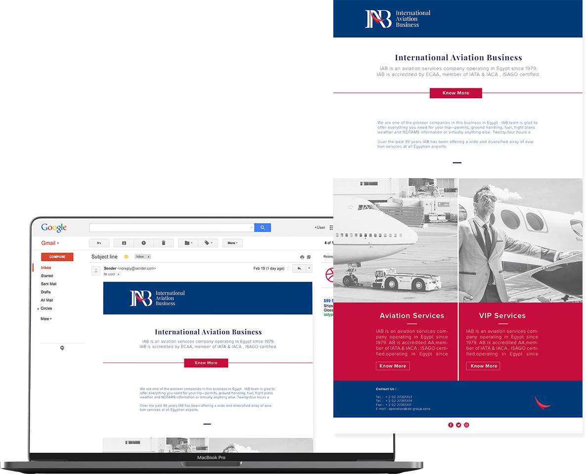 IAB newsletter mockup