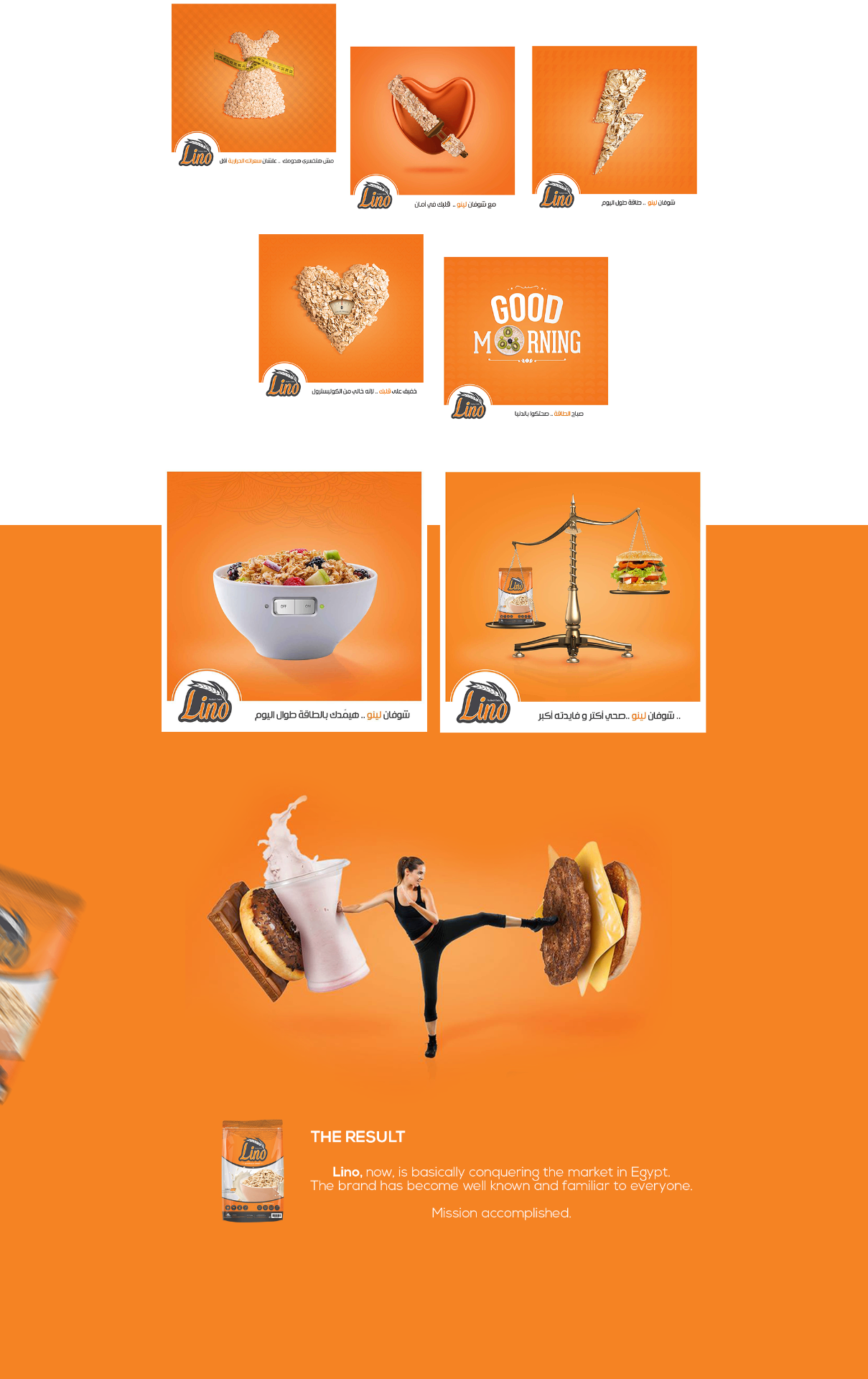 Lino Oats social media grid
